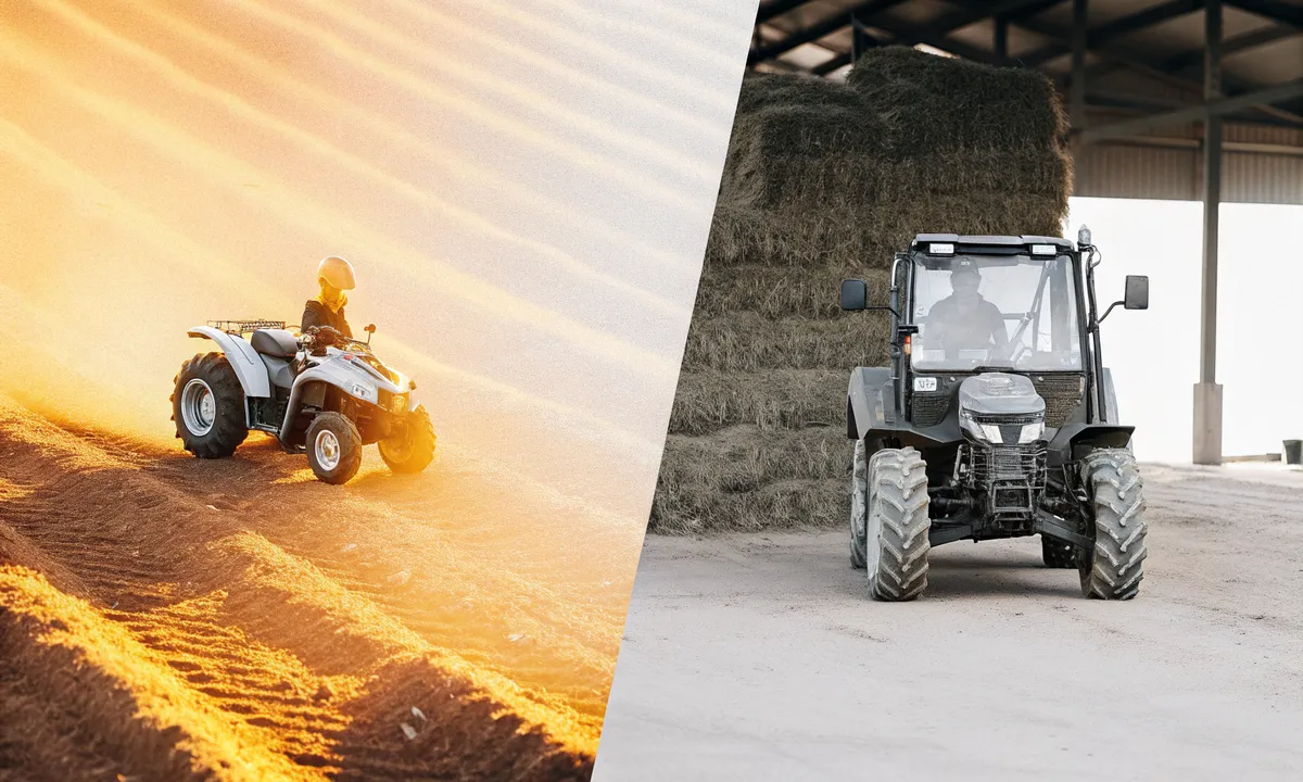 טרקטורון ספורט או טרקטורון עבודה - מה ההבדל ומה מתאים לכם?